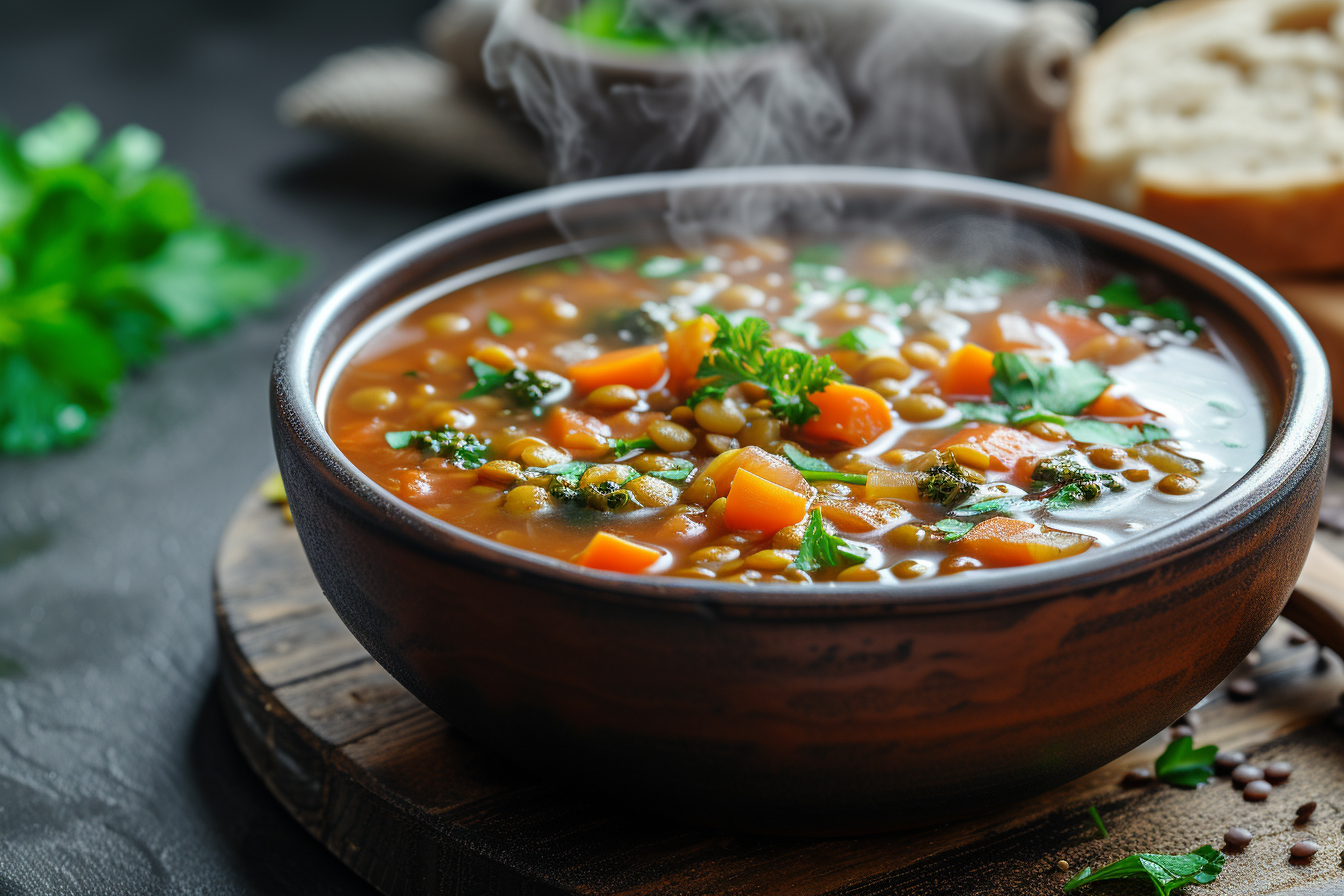 4. zuppa di lenticchie e verdure